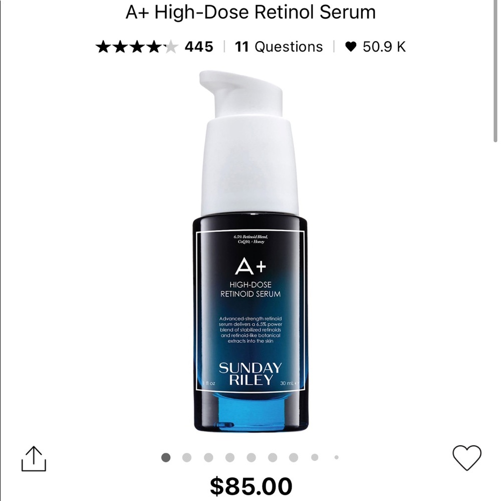 Sunday Riley A+ high-dose retinoid serum